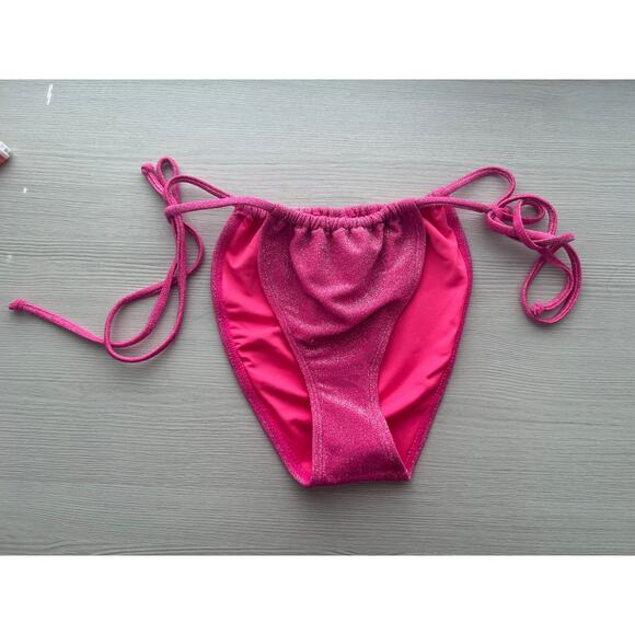 Good American Sparkle Tiny Ties swim Bottom size 3 - Picture 3 of 4